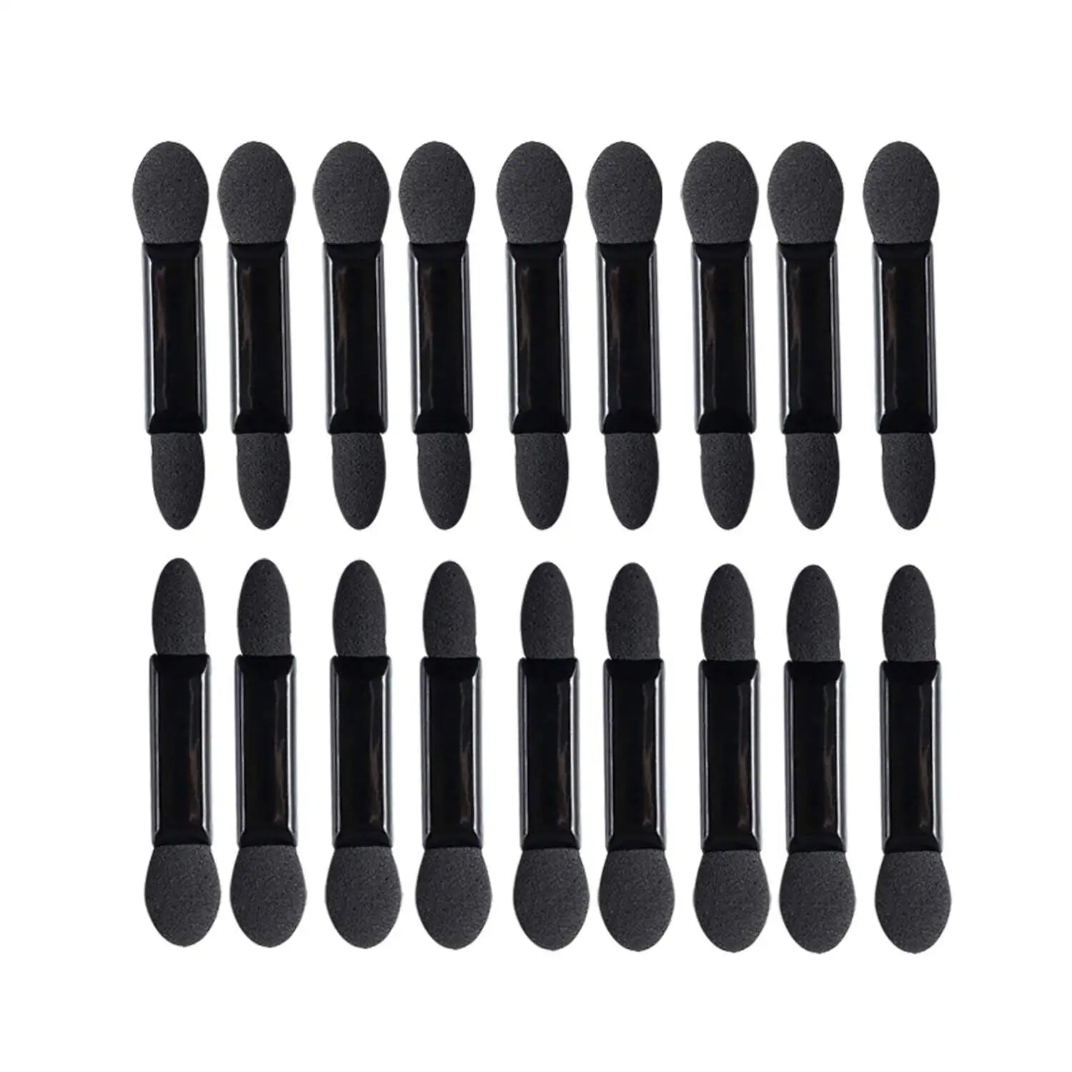 Disposable Eyeshadow Brushes Double Sided Eye Shadow Applicator Cosmetic Powder Brush Pro Sponge Stick Women Makeup Tools Black