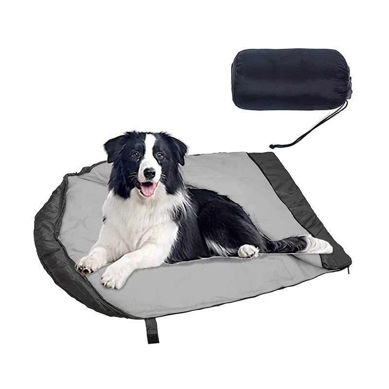 Lightweight Portable Waterproof Outdoor Pet Dog Sleeping Bag with Compression Sack for 4 Season Traveling Camping Hiking MegaBDM