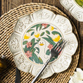 Solhui Ins Kiln Hand-painted Vintage Ceramic Dinner Dishes and Plates
