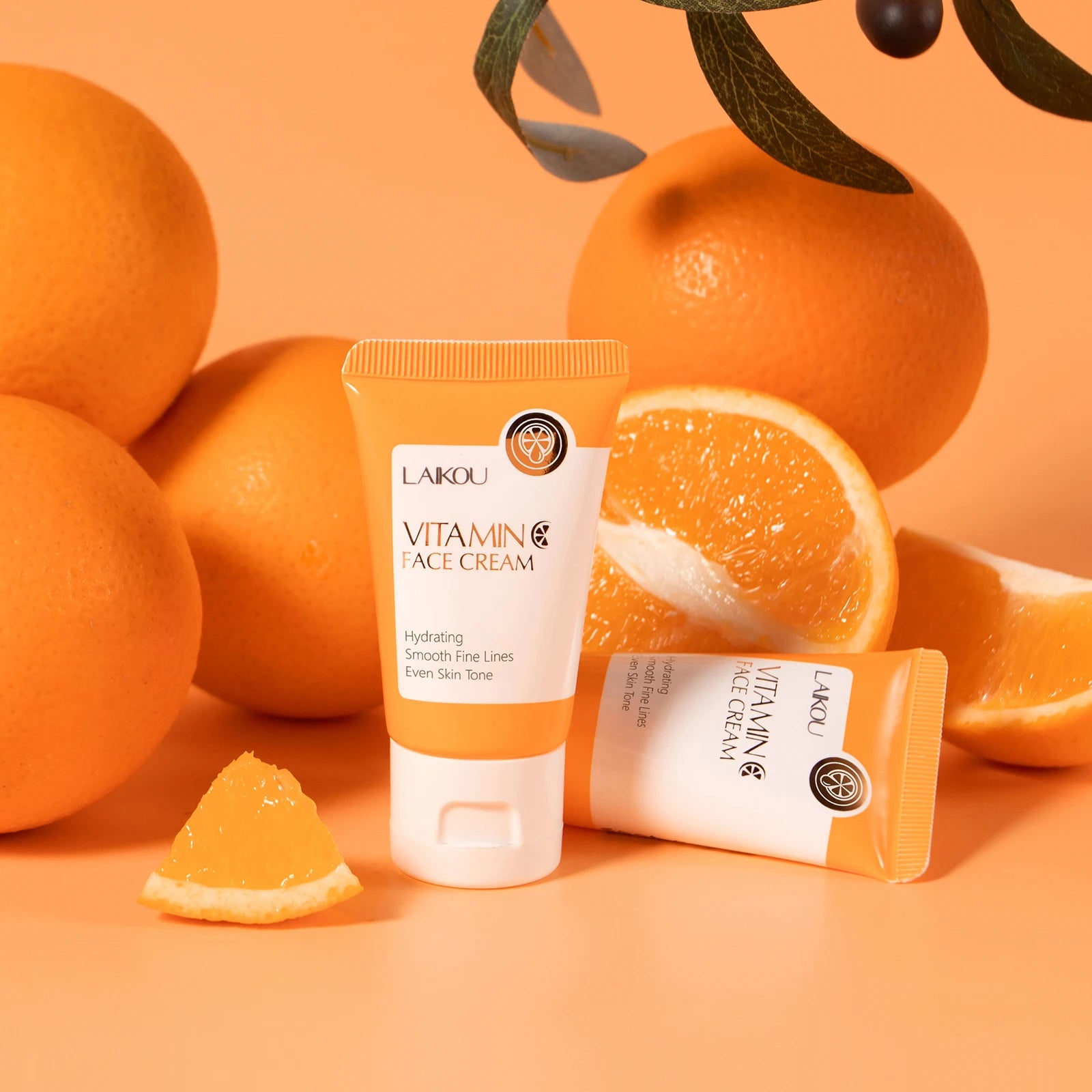 LAIKOU VITAMIN C Face Cream Brightening Moisturizer Smooth Fine Lines Anti Oxidation Even Skin Tone Face Cream for Skin