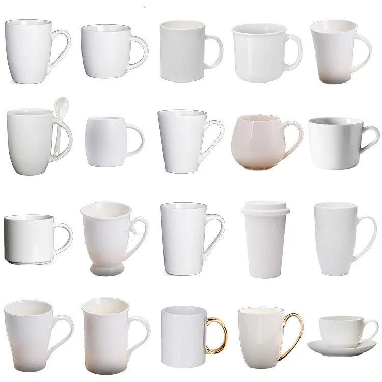 Wholesale Manufacturer 11 Oz Porcelain White Customised Custom Logo Printed Christmas Mug Blank Ceramic Cup Coffee Mugs