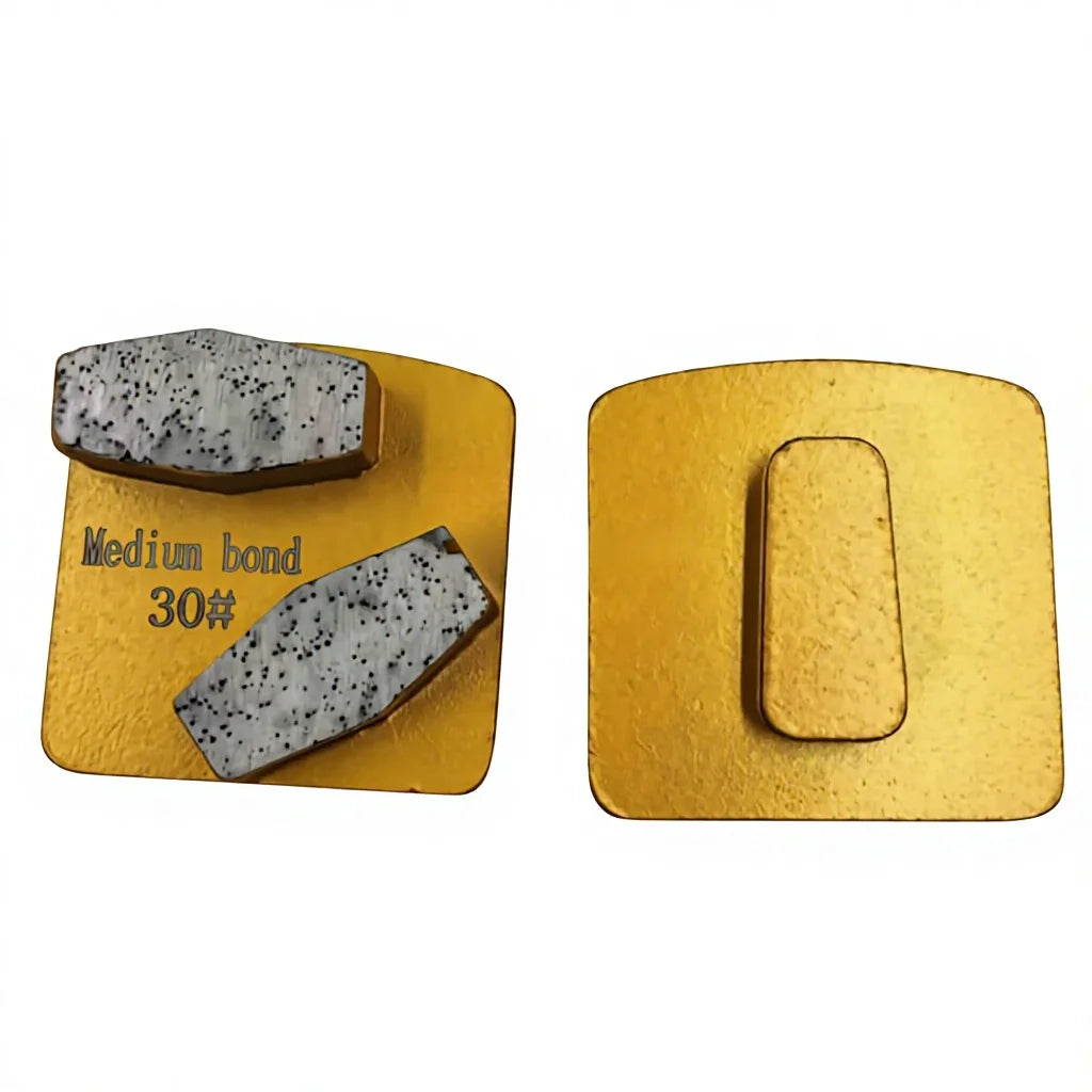 Redi Lock Diamond Metal Bonded Dry Wet Grinding Floor Shoes Cup-Shaped Segments (Single/Double) 36-400 Grit Concrete Floor