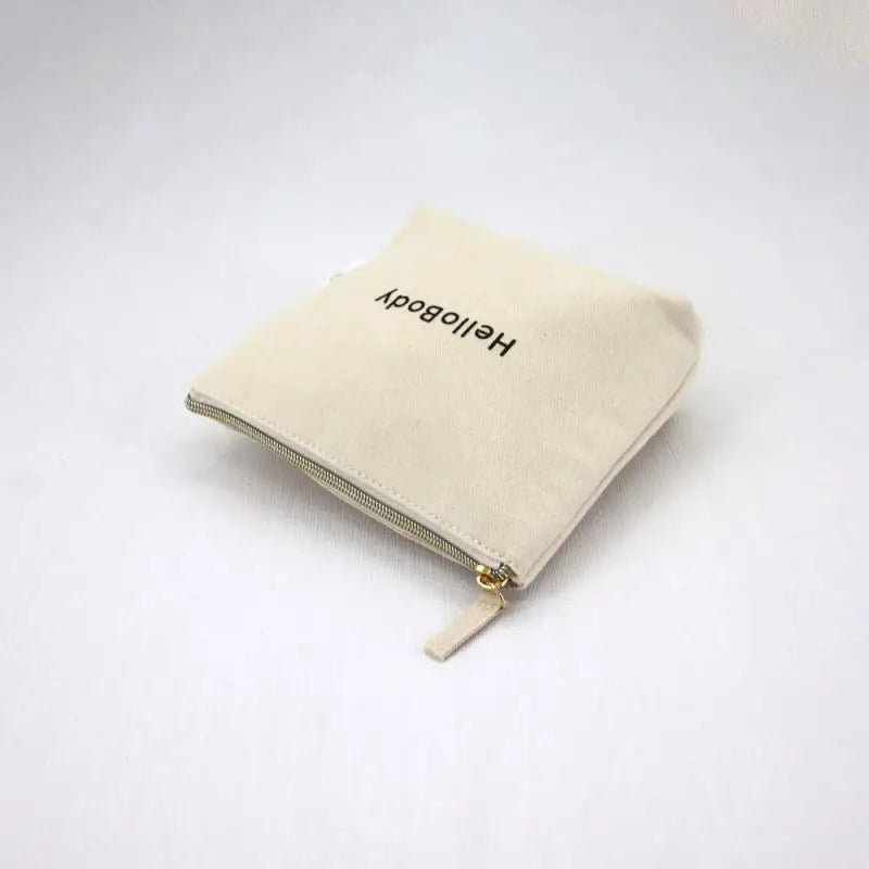 Cheap Canvas Portable Travel Cosmetic Pencil Pouch Makeup Bag With Custom Logo