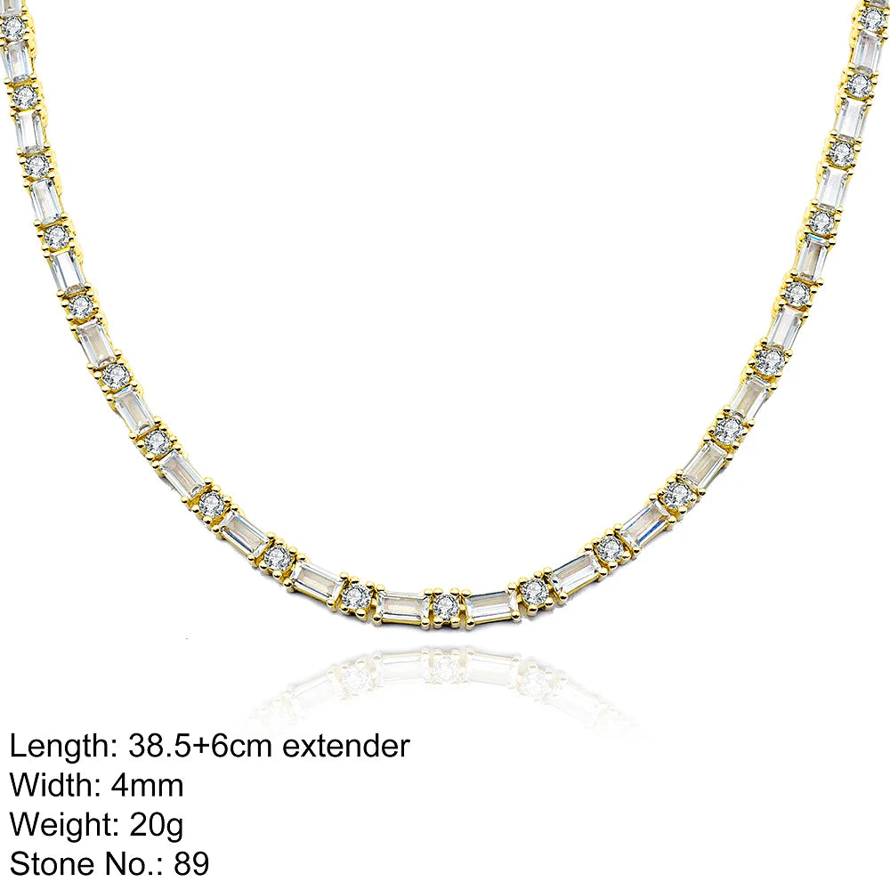 Fashion Jewelry 925 Sterling Silver Necklaces Tennis Bracelet Jewelry Accessories Women