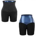 Woman Sports Fitness Belly Controlling Legging Shorts Waist Corset Buttoned High Waist Sweat Sauna Pants