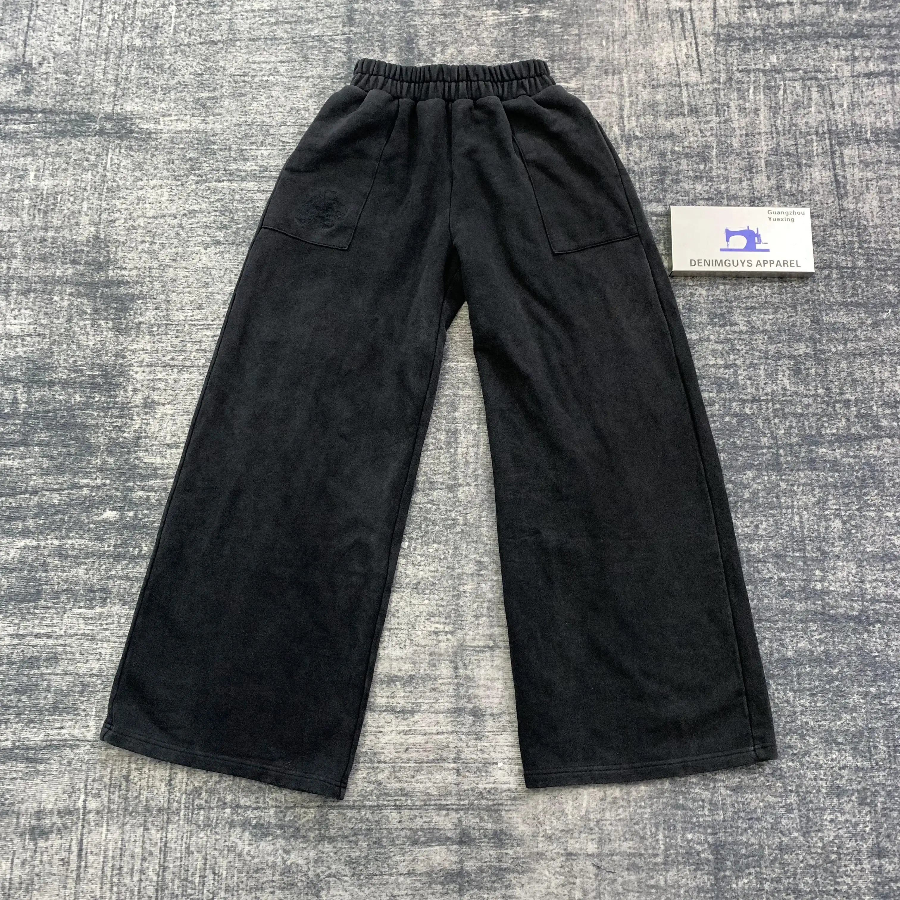DENIMGUYS Custom Casual Men's Embroidery Baggy Wide Leg Sweatpants Anti-Pilling Sports Jogging Sweatpants