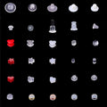 Hot Selling Soft Clear Plastic Ear Backs Anti Drop Anti-skid Transparent Silicone Octagonal Ear Plugs DIY Jewelry Accessories