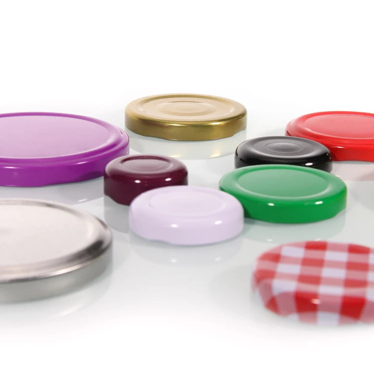 Metal Lids Twist Off Lug Caps for Glass Jar 30# 38# 43# 48# 53# 58# 63# 66# 70# 77# 82#