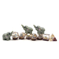 Factory Direct Sales Rpg & Dnd Dice Set Polyhedral Resin Animal Gray Elephant Dice for Dungeons and Dragons Game