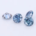 Dark Blue Moissanite Round Cut HIP POP Moissanite Pendent Stone Loose Mosan