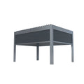 Weleadalu Hot Sale Waterproof Aluminum Pergola with Manual Louvered Canopy - Adjustable Rainproof Outdoor Canopy