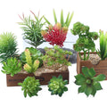 Popular Artificial Succulent Flower Arrangement Realistic Large Succulent Plants for Terrarium Greenery Outdoor and Indoor