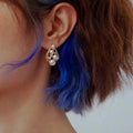 Certified Affordable Luxury Fashion Diamond Fresh Water Pearl Earrings Female High Profile Retro Graceful Earrings Ear Studs