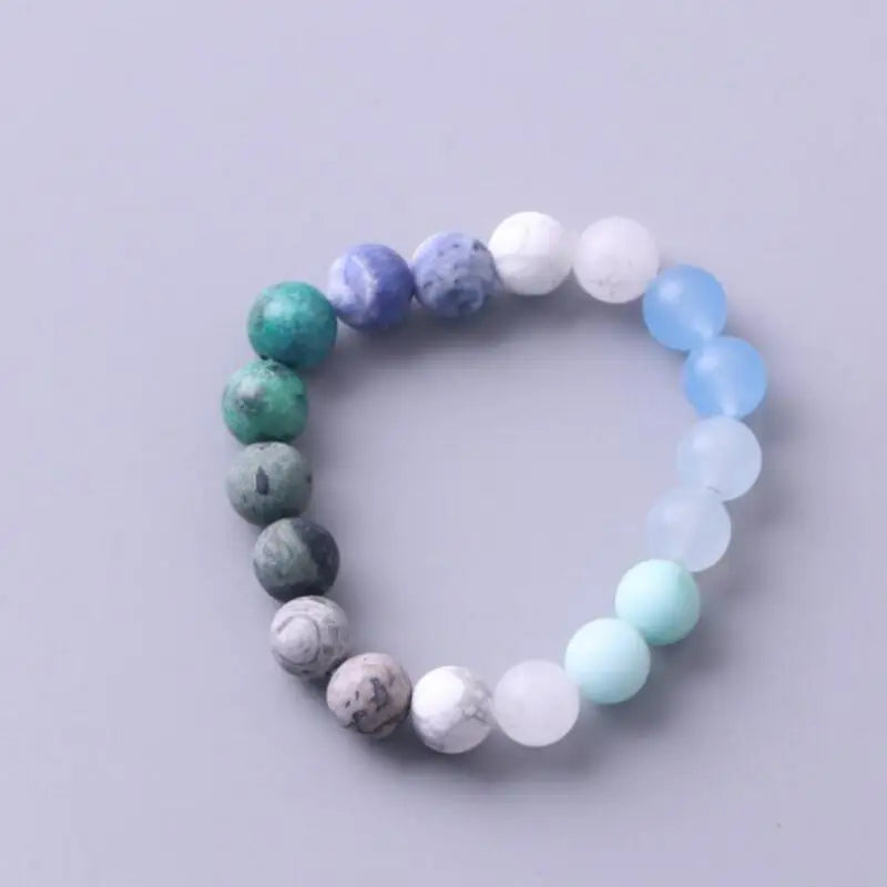 Universe Premium Space Planets Solar System Natural Elastic Stone  Beads Bracelet Bangle for Women Men Gift Chakra Yoga Jewelry