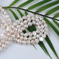 Zhuji Wholesale 9-10mm Natural Freshwater Loose Baroque Pearl Strands