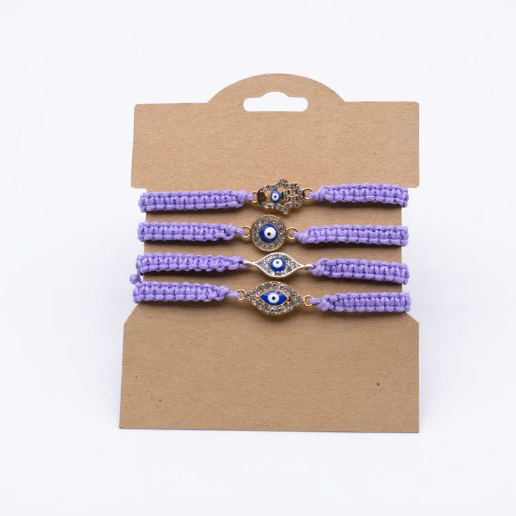 Handmade Evil Blue Eye Bracelet for Women Lucky Charm Bracelet for Wedding Anniversary Wholesale Friendship Blue Eye Bracelets
