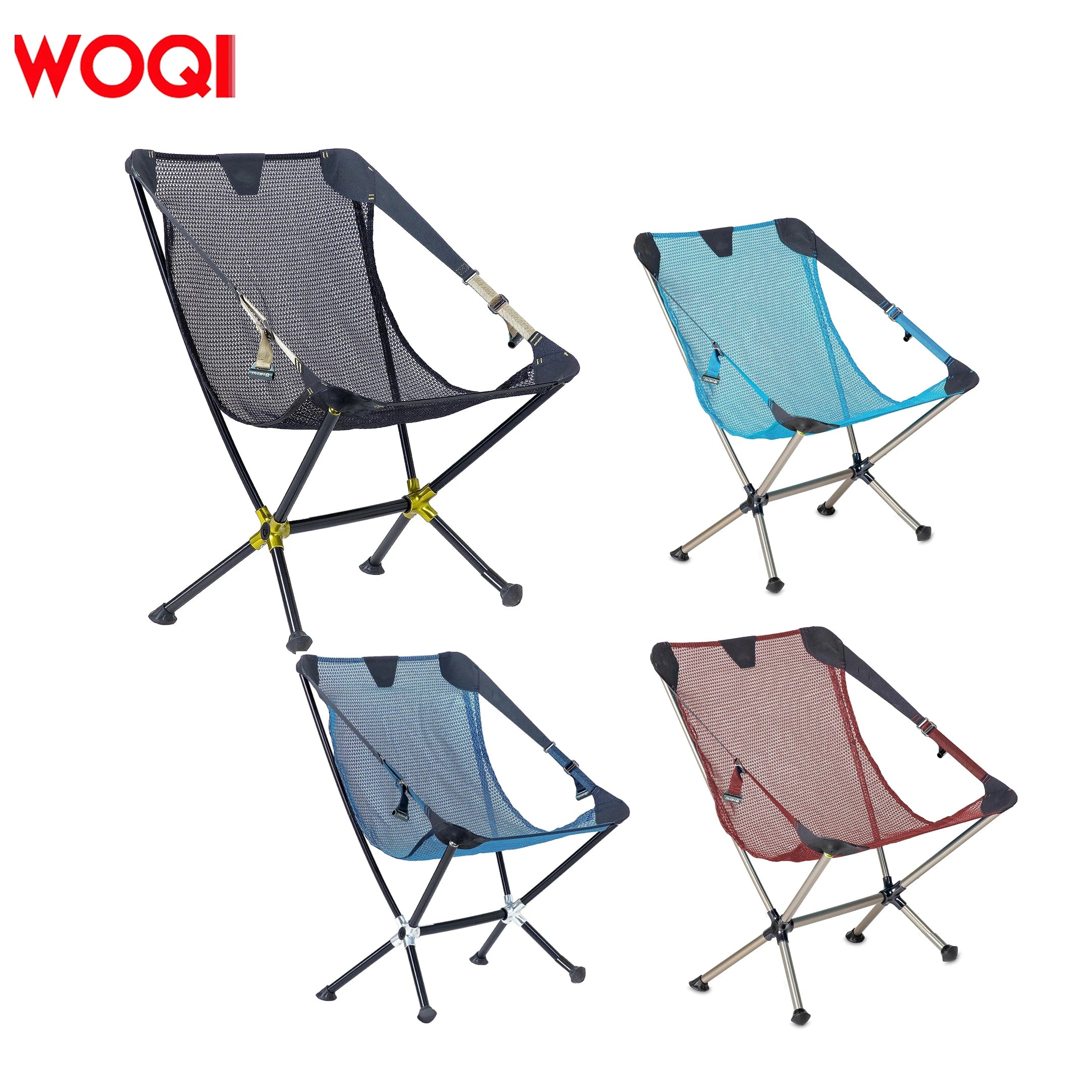 WOQI Adjustable Foldable Portable Backpack Lounge Chair for Bedroom Workshop or Warehouse Camping Use