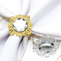 Exquisite Table Accessories Luxury Rhinestone Napkin Holder Crown Napkin Ring for Wedding Serviette Decoration