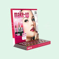 Customized Eyelash Lash Lipstick Make up Product Display Stands Counter Table Top Cardboard Cosmetic Display Stand