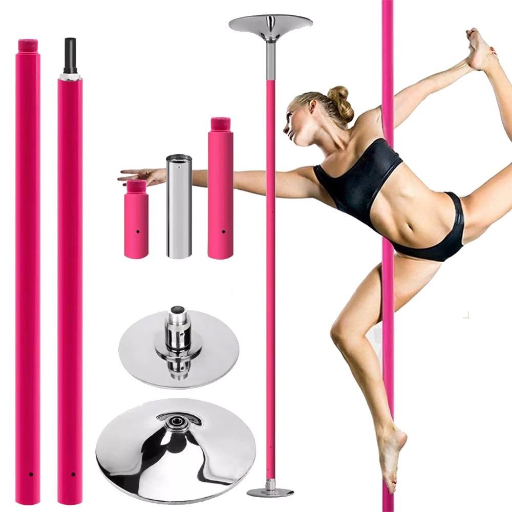 Dance Pole Professional Stripper Pole for Home360 Spinning/Static Dancing Thickened Silicone Stripper Pole Kit