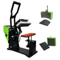 Sixfar New 3 in 1 Combo Heat Press Machine for Cap Hat Label Pen | Multifunction Digital Heat Transfer Printing