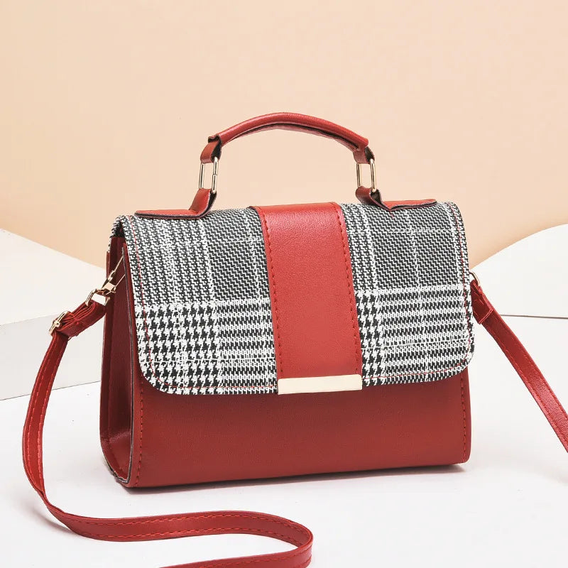 Small Square Casual Tote Handbag Unisex New Fashion Zipper Closure Single Shoulder for Foreign Trade