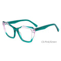 Men's Glasses 2024 Adult Frame Trend Color Matching New Vintage Anti Blue Light Glasses Reading Cat Eye Glasses Female
