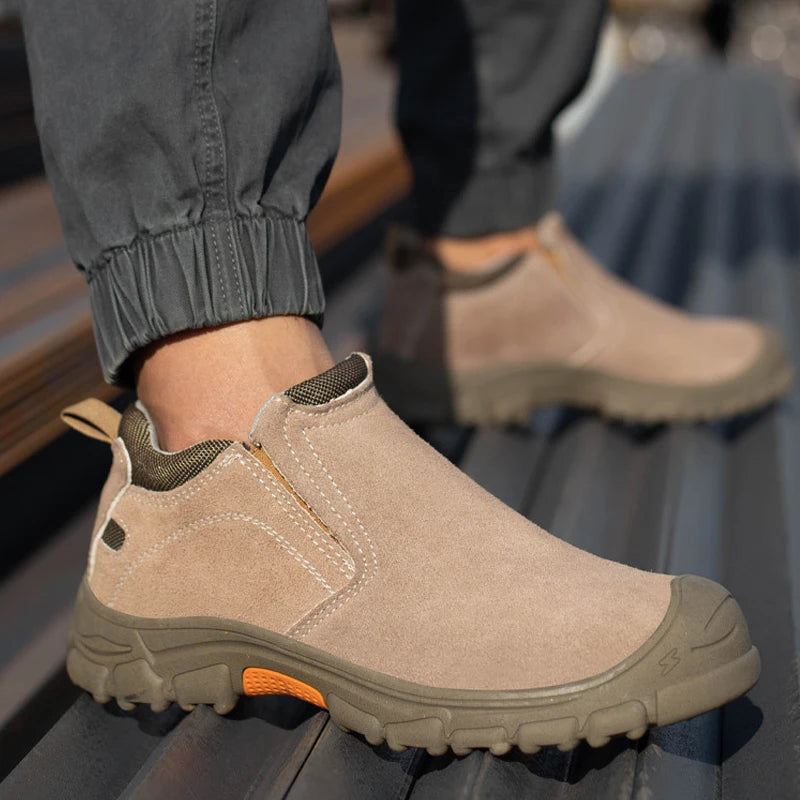 Men's Lightweight Steel Toe Sport Mesh Safety Shoes Breathable Work Industrial Personal Protective Equipment for Winter Factory