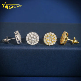 Hot Sale Lab Grown Diamonds Design 10K Solid Gold HPHT /Moissanite Lab Diamond Stud Earring Dropshipping