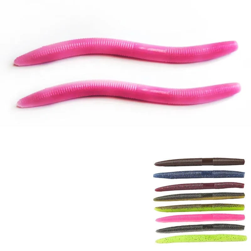 Alpha Freshwater Saltwater Fishing Soft Lures Plastic Bass Fishing Lure Swim Stick Senko Worm Bait