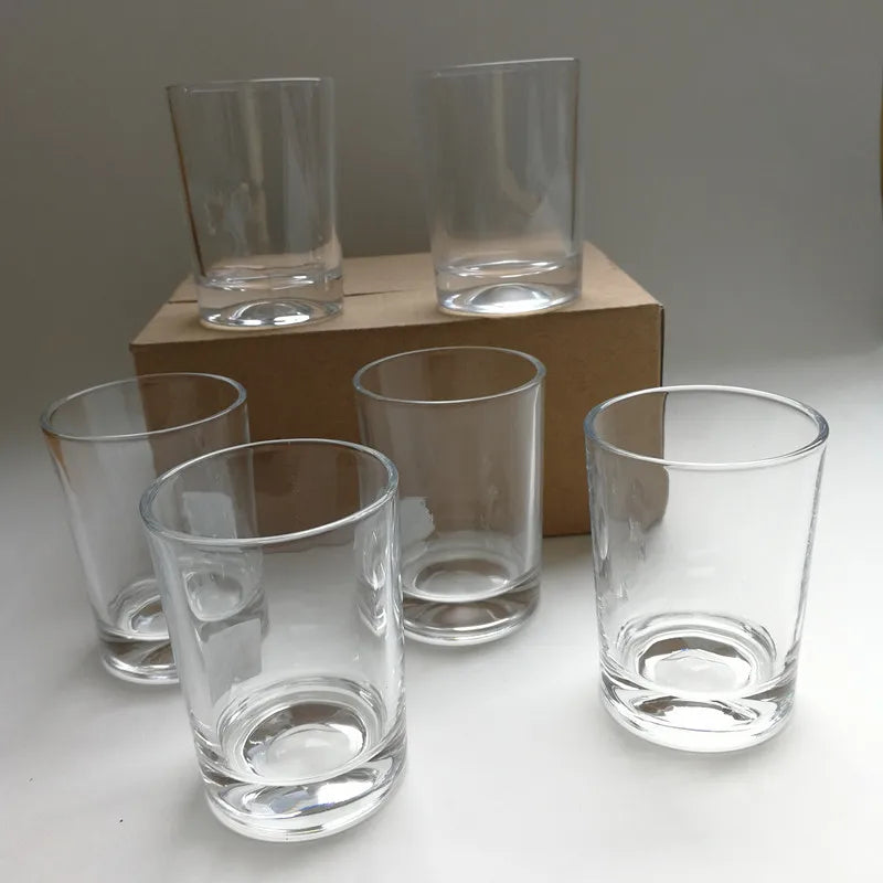 Gin Beer Round Small Mug Champagne Swig Clear Cup Glass Crystal Custom Logo China Coffee Mug Travel Mugs with Lid for 1 Users