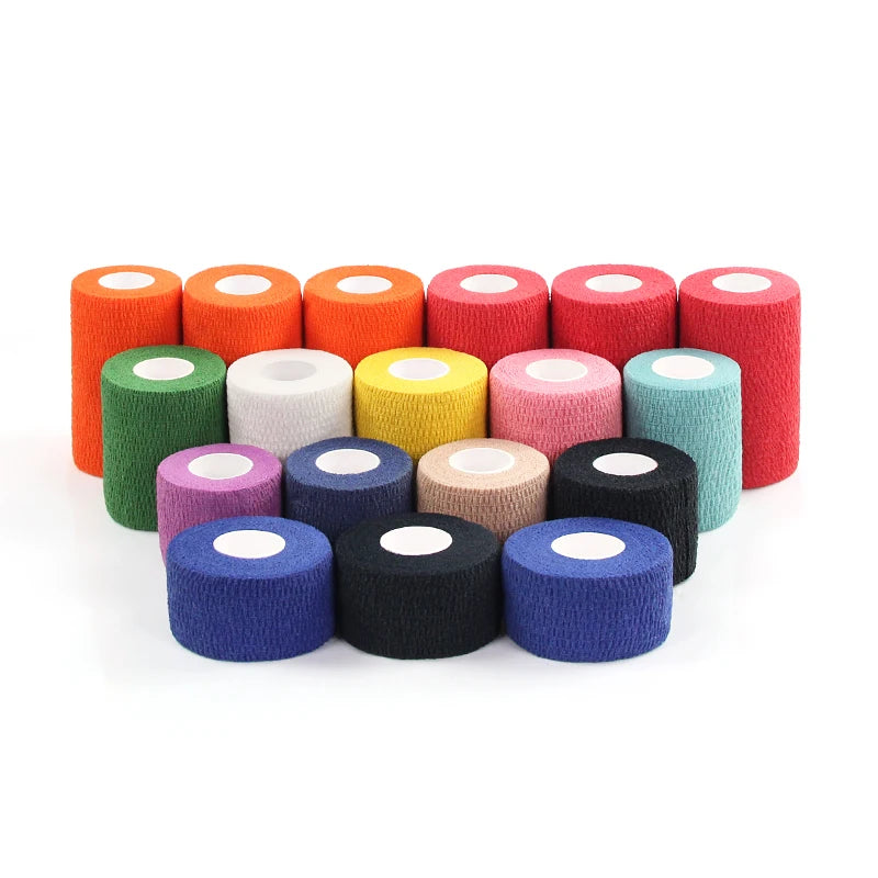 5cmx4.5m China Supplier Latex Glue Weightlifting Finger Tape Cotton Self-adhesive Bandage