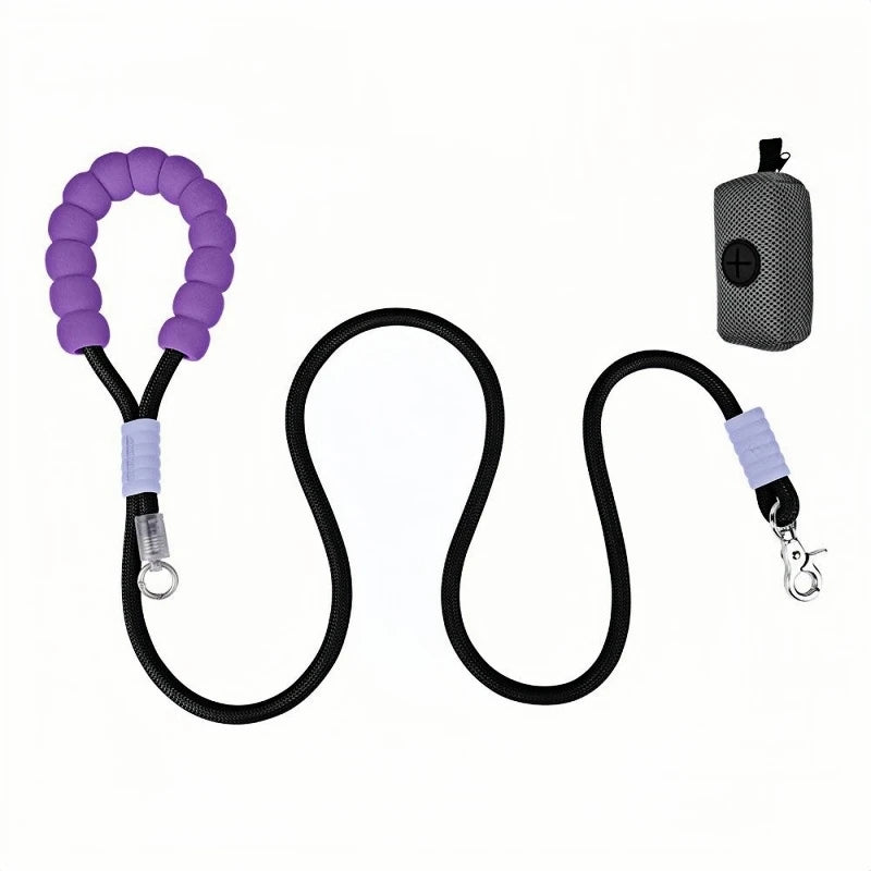 Premium Nylon Dog Leash for Walking Race Grade Traction Rope with Gradient Color Bubble Cotton Comfort & Wear-Resistant Design MegaBDM