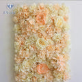 Custom Floral Roses Peonies Artificial Flowers Wall Cloth Base Flower Backdrop Wedding Decor Panel for Christmas Occasions