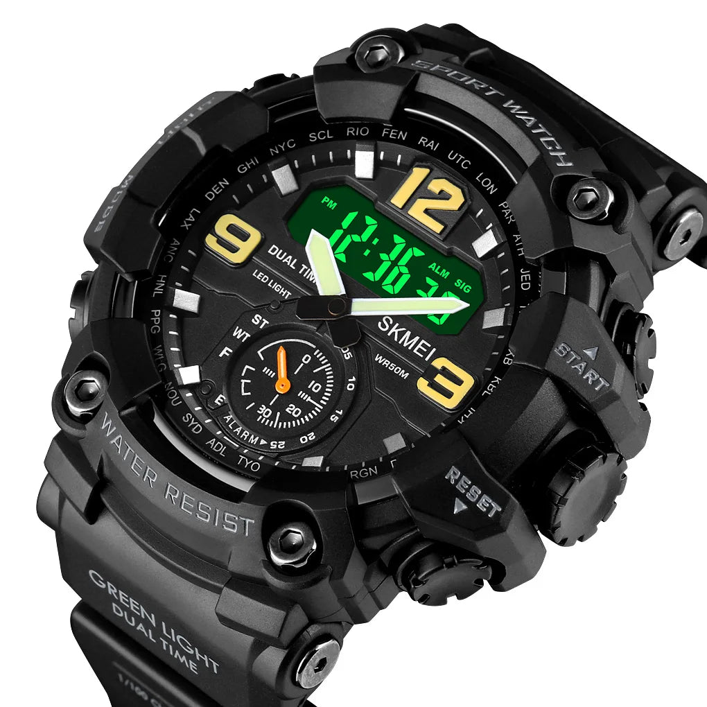 SKMEI Multifunctional Sport Watch Digital Analog Watch Men Sport Watch 1637