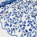 YX2099 New Arrival Green African Tulle Fabric Nigerian Embroidery Sequin Lace Fabric for Wedding Dress