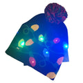 14 Colors Led Shiny Christmas Bling Led Beanie Hat with Light Beanies Cuffed Santa Hats High-grade Christmas Hat with Led Light