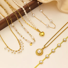 2025 Ins Trendy Minimalist Waterproof PVD Gold Plated Stainless Steel Sweater Snake Chain Boho Girls Wedding Necklace for Women