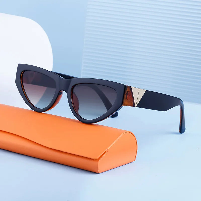DOISYER Luxury Women's Sunglasses High Quality Designer Brand Cat's Eye Frame YK2 UV Protection Newest Fashion Pilot Sun Glasses