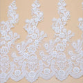 Fashion Lace Fabric Embroidery Brode Autriche White Guipure Laces Fabrics for Women MegaBDM