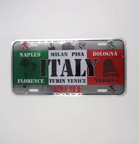 Personalized Souvenir Car Decorative Metal Aluminum Sign Car License Plate