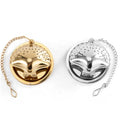 Food Grade Stainless Steel Mesh Shell Shape Tea Leak Tea Infuser Tea Strainer With Chain