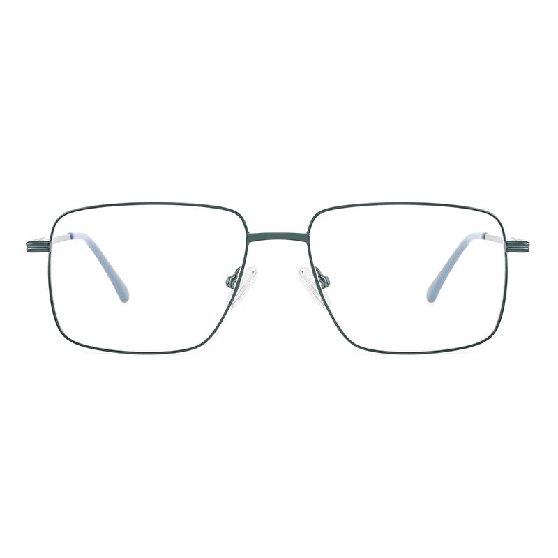 Vintage Gold Metal Frame Eyeglasses Mens Womens Square Glasses Square Optical Eyewear Oversized Glasses