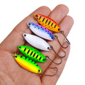 3.6CM-2.5G Spoon Mini Fishing Bait Lure Hard Artificial Lure Spinner Lure with Single Hook