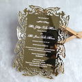 Hot Sale Design Luxury Laser Cut Acrylic Wedding Invitation Bridal Shower Party Invites