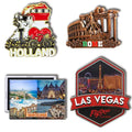 Personalize Tourist Resin City Souvenir Country 3d Metal Stickers Refrigerator Magnets for Fridge Photo Custom Fridge Magnets