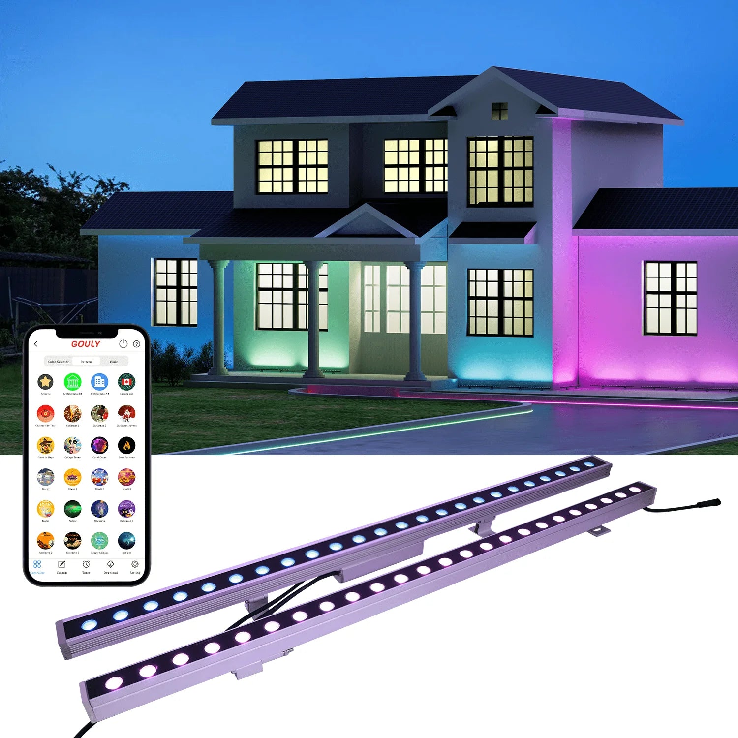 gouly Good Bargain Wall Washing Light High Luminous Ucs512c4 Ucs2904b Rgbw Led Wall Washer Light