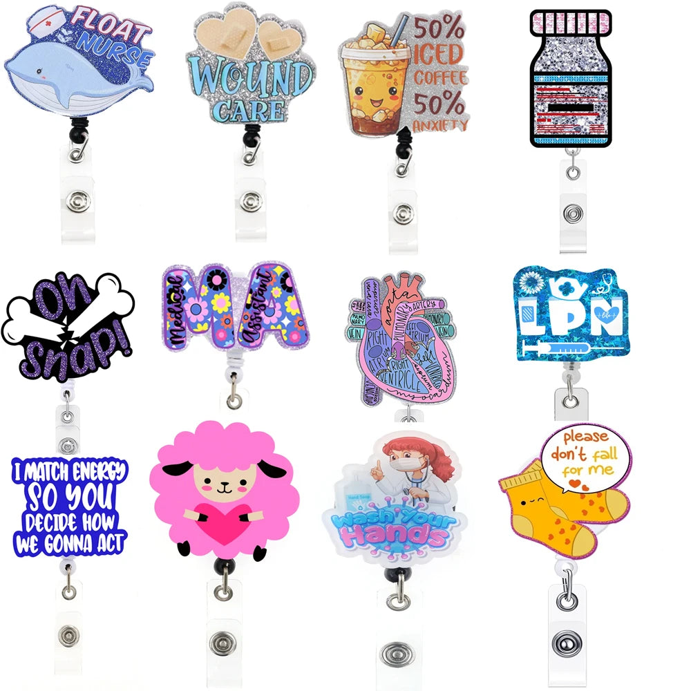 Free Shipping Badge Holder Gift Accessories Fashion Jewelry Reel Acrylic