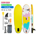 Kids Drop Stitch Stand-Up Paddle Board Surfboard Inflatable Children's Touring SUP for Ocean Waters