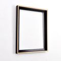 Custom Gold Eco-Friendly Modern Design Pine Wood Photo Moulding Floating Frame with Thermal Transfer Printing Low MOQ for Canvas